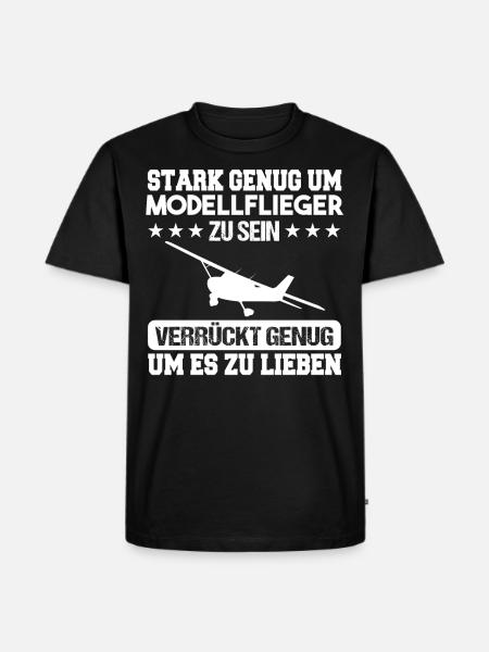 Pilot Modellflieger Modellflug - Männer Premium Bio T-Shirt - Schwarz