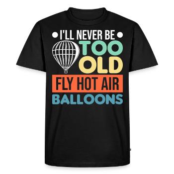 Balloon Balloon Istl'anHot Air Balloon - Men's Premium Organic T-Shirt - black - Front - Nico (187cm)