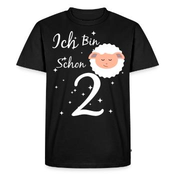 2 years - Men's Premium Organic T-Shirt - black - Front - Nico (187cm)