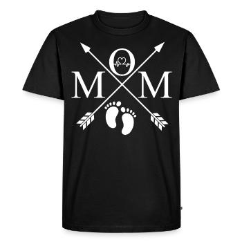 Maman 2021 - T-shirt Premium bio Homme - noir - Devant - Nico (187cm)