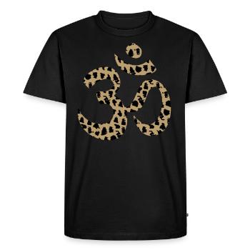 Mantra Chakra Yoga - Men's Premium Organic T-Shirt - black - Front - Nico (187cm)