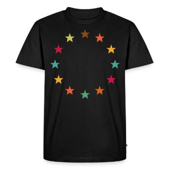 Europe Europe - T-shirt Premium bio Homme - noir - Devant - Nico (187cm)