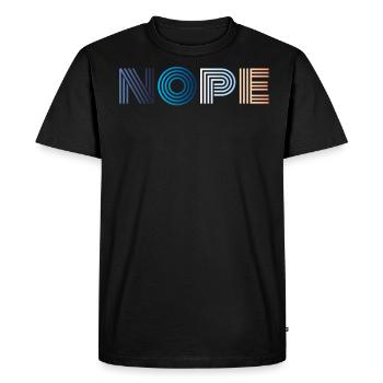 Nope - T-shirt Premium bio Homme - noir - Devant - Nico (187cm)
