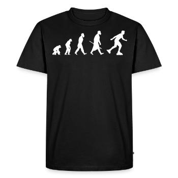 Evolution of roller blade - T-shirt Premium bio Homme - noir - Devant - Nico (187cm)