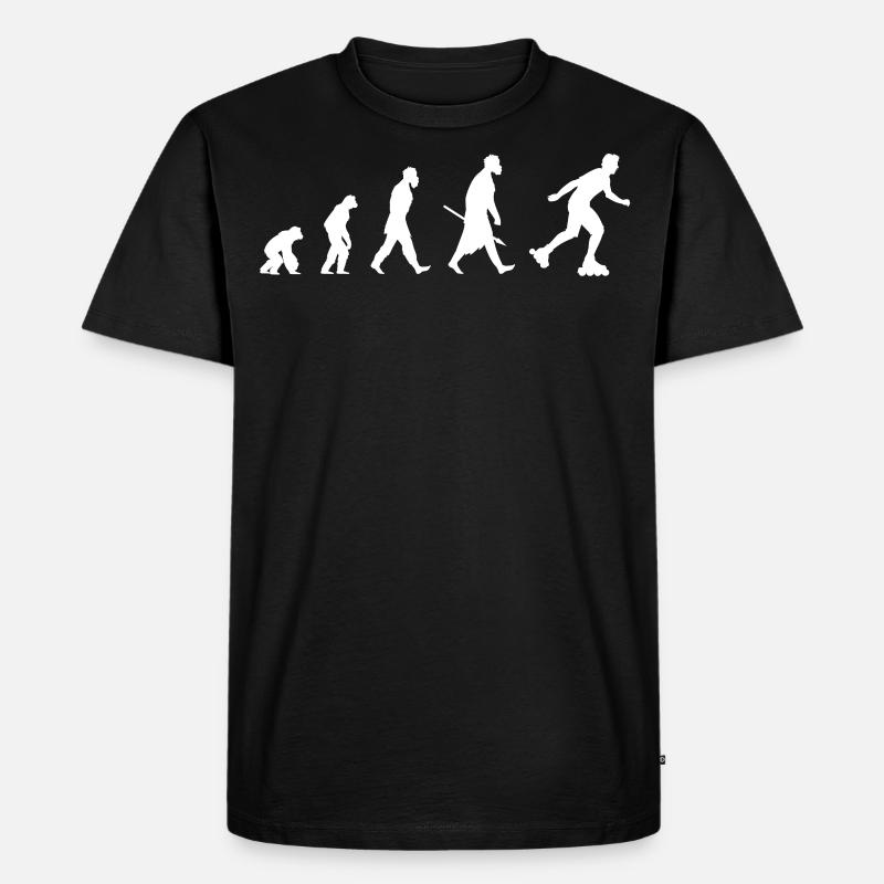 Evolution of roller blade - T-shirt Premium bio Homme - noir