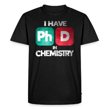 Chimiste chimiste de chimie cadeau - T-shirt Premium bio Homme - noir - Devant - Nico (187cm)