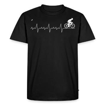 Cyclisme Vélo de course - T-shirt Premium bio Homme - noir - Devant - Nico (187cm)