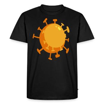 Corona Virus Pattern Pandemic - Men's Premium Organic T-Shirt - black - Front - Nico (187cm)