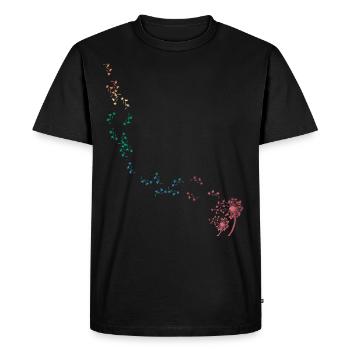 Pusteblume fleur de vie Chakra - T-shirt Premium bio Homme - noir - Devant - Nico (187cm)
