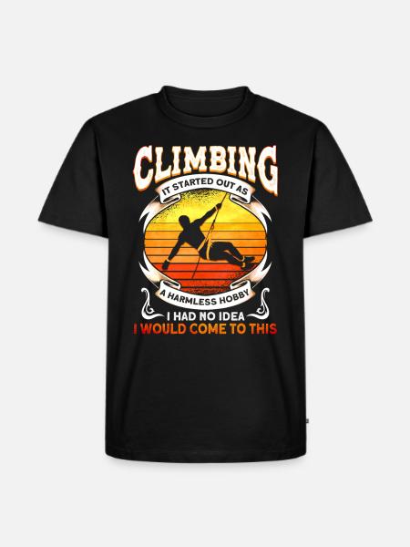 Climbing wall Rock climbing Climbers - Men's Premium Organic T-Shirt - black