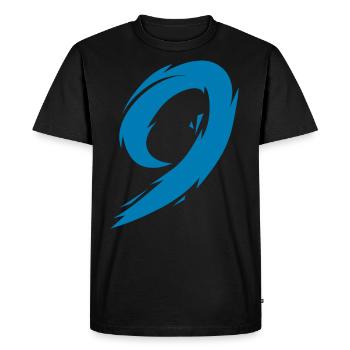 Nombre 9 - T-shirt Premium bio Homme - noir - Devant - Nico (187cm)