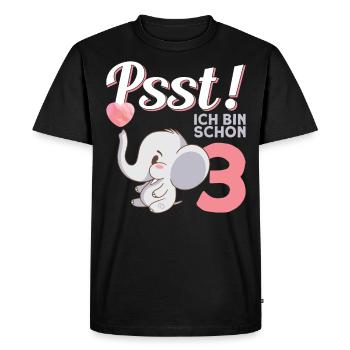 Girls Children's Birthday 3rd Birthday - Men's Premium Organic T-Shirt - black - Front - Nico (187cm)