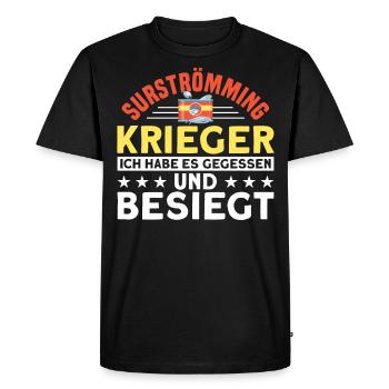 Surströmming Challenge Schweden Surströmming - Männer Premium Bio T-Shirt - Schwarz - Vorne - Nico (187cm)