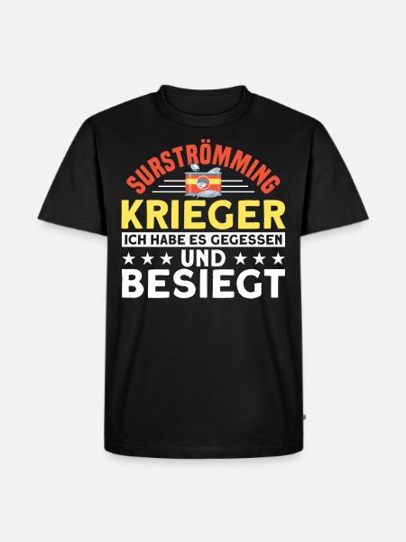 Surströmming Challenge Schweden Surströmming - Männer Premium Bio T-Shirt - Schwarz