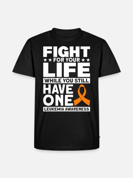 Patient Leukemia Gift - Men's Premium Organic T-Shirt - black