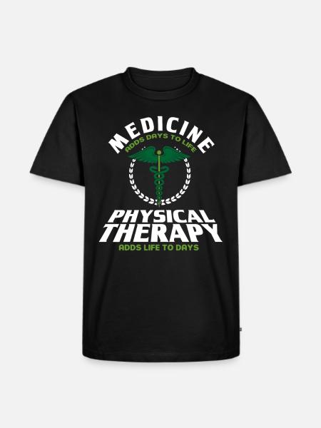Therapist Physiotherapist Physiotherapy Gift - Men's Premium Organic T-Shirt - black