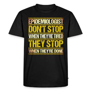 Scientist Medical Epidemiologist Gift - Men's Premium Organic T-Shirt - black - Front - Nico (187cm)