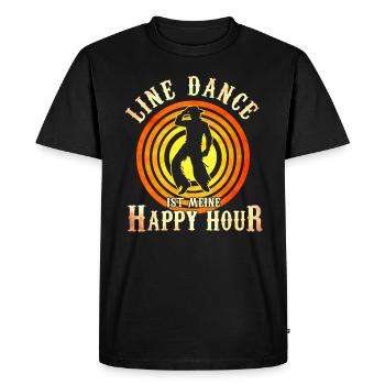 Groupe de danse country Linedance Gift - T-shirt Premium bio Homme - noir - Devant - Nico (187cm)
