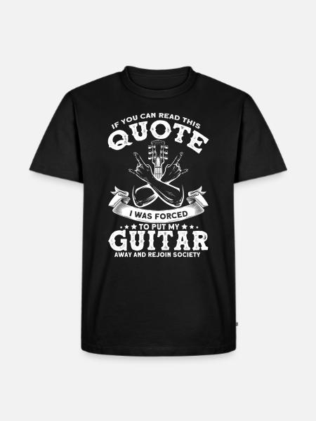 Rock And Roll Player Rock Guitar Rock N Roll - Men's Premium Organic T-Shirt - black