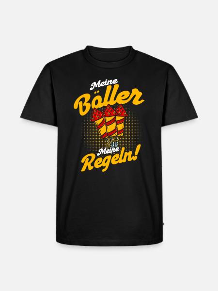 Silvester Feuerwerker Feuerwerk Geschenk - Männer Premium Bio T-Shirt - Schwarz