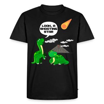 Dinosaure Dino Prehistoric Fun - T-shirt Premium bio Homme - noir - Devant - Nico (187cm)