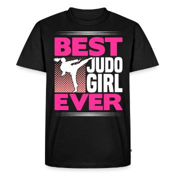 Cadeau de judo pour étudiant en judo japonais - T-shirt Premium bio Homme - noir - Devant - Nico (187cm)