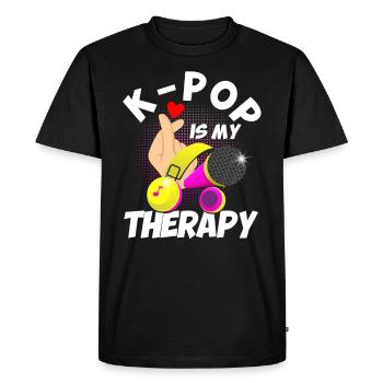 K-Pop Fan K-Pop Merchandise K-Pop Gift - Men's Premium Organic T-Shirt - black - Front - Nico (187cm)