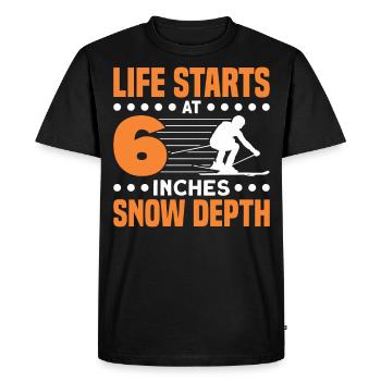 Skieurs Ski Ski Cadeau - T-shirt Premium bio Homme - noir - Devant - Nico (187cm)