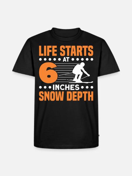 Skiers Skiing Skiing Gift - Men's Premium Organic T-Shirt - black