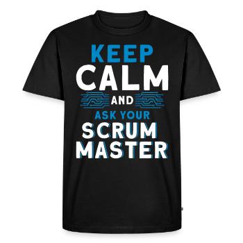 Puppet Chefs Programmer Scrum Master Gift - Men's Premium Organic T-Shirt - black - Front - Nico (187cm)