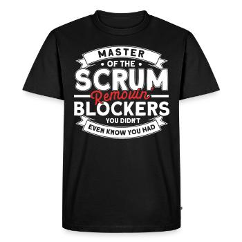 Git Developer Scrum Master Programmeur Cadeau - T-shirt Premium bio Homme - noir - Devant - Nico (187cm)