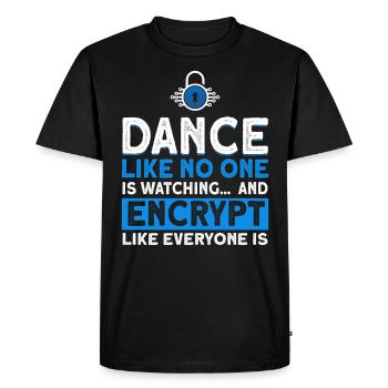 Computer Geek Sécurité informatique Cybersécurité Cadeau - T-shirt Premium bio Homme - noir - Devant - Nico (187cm)