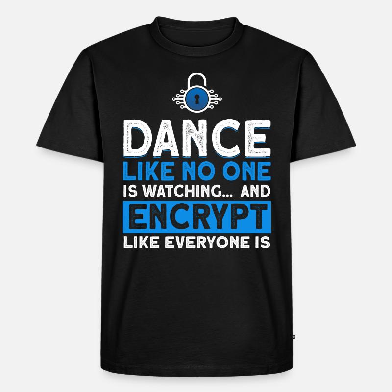 Computerfreak IT Sicherheit Cybersecurity Geschenk - Männer Premium Bio T-Shirt - Schwarz