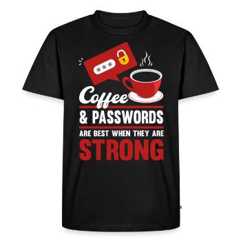 Sécurité informatique Analyste informatique Cybersécurité Cadeau - T-shirt Premium bio Homme - noir - Devant - Nico (187cm)