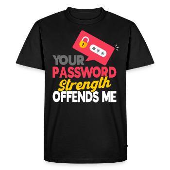 Sécurité informatique Geek Cybersécurité Cadeau - T-shirt Premium bio Homme - noir - Devant - Nico (187cm)