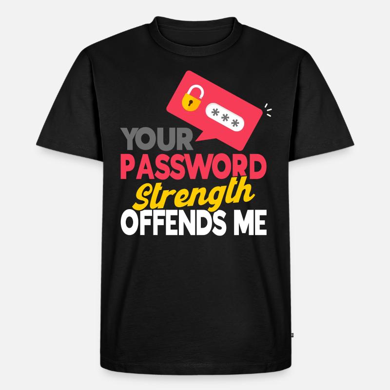 IT Sicherheit Computerfreak Cybersecurity Geschenk - Männer Premium Bio T-Shirt - Schwarz