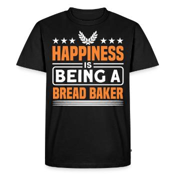 0 Bread Baking Bread Baker Gift - Men's Premium Organic T-Shirt - black - Front - Nico (187cm)