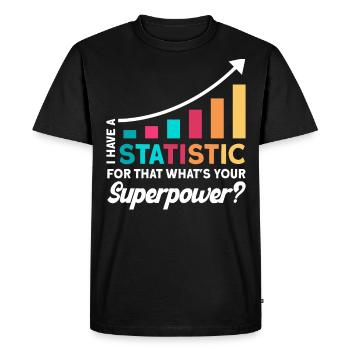 Statistics Analyst Statistician Gift - Men's Premium Organic T-Shirt - black - Front - Nico (187cm)