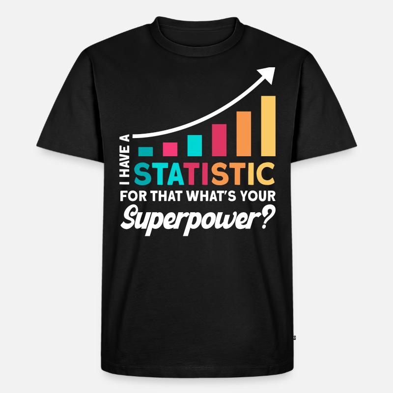 Analyste statistique Statisticien Gift - T-shirt Premium bio Homme - noir