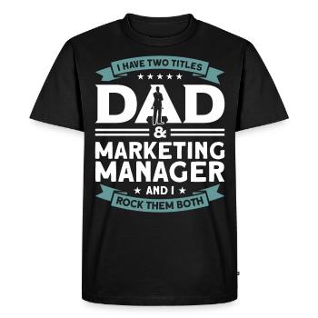 Digital Marketing Marketing Marketing Manager - Men's Premium Organic T-Shirt - black - Front - Nico (187cm)