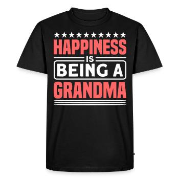 Grand-mère Grand-mère Grand-mère Cadeau - T-shirt Premium bio Homme - noir - Devant - Nico (187cm)