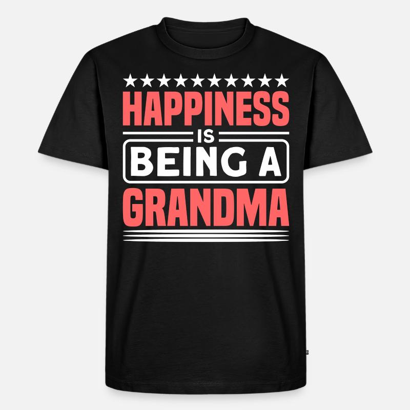 Großmama Großmutter Oma Geschenk - Männer Premium Bio T-Shirt - Schwarz