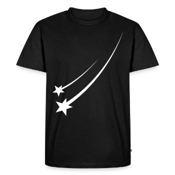 Shooting star - Men's Premium Organic T-Shirt - black - Front - Nico (187cm)