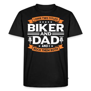 Moto Disant Biker Cadeau moto - T-shirt Premium bio Homme - noir - Devant - Nico (187cm)