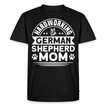 German Shepherd Mama German Shepherd - Men's Premium Organic T-Shirt - black - Front - Nico (187cm)
