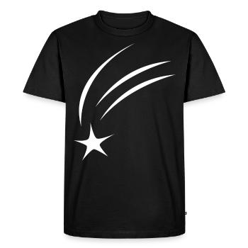 Étoile filante - T-shirt Premium bio Homme - noir - Devant - Nico (187cm)