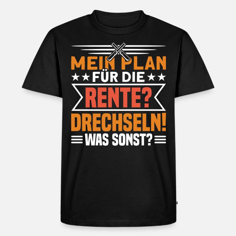 Drechsler Drechseln Handwerker - Männer Premium Bio T-Shirt - Schwarz