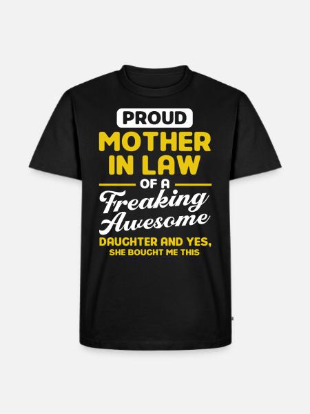 Schwiegermutter Mutter Schwiegermutter - Männer Premium Bio T-Shirt - Schwarz