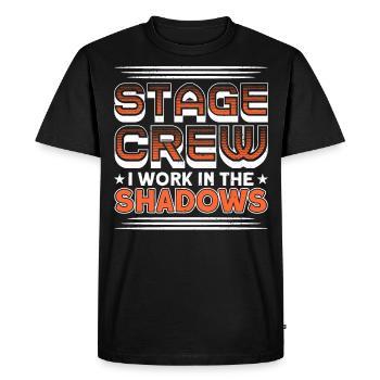 Travailleurs de scène Acteurs du personnel de scène - T-shirt Premium bio Homme - noir - Devant - Nico (187cm)