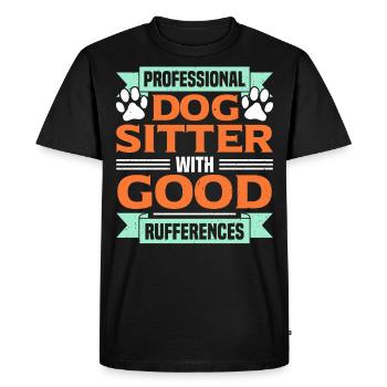 Sitter Business Dog Sitter Dog Walker - T-shirt Premium bio Homme - noir - Devant - Nico (187cm)
